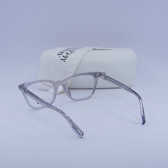 McQ by Alexander McQueen MQ0379O 002 Square Eyeglasses 50mm – Transparent Grey - Picture 6 of 9